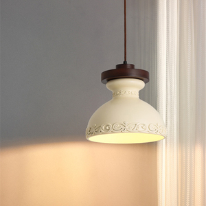<span class=keywords><strong>Suspension</strong></span> de plafond moderne <span class=keywords><strong>et</strong></span> minimaliste de style français pour chambre à coucher, en résine <span class=keywords><strong>et</strong></span> <span class=keywords><strong>bois</strong></span>, blanc chaud, pour maison, AC 220V, imprimée en 3D, neutre - Product Image 2