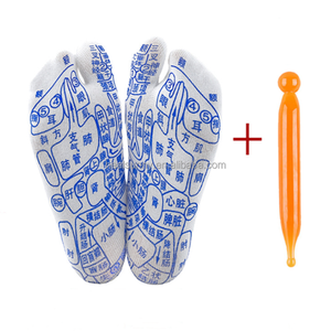 Inglés Único Imprimir Reflexología Acupresión Gráficos Masaje Calcetines Hombres Unisex <span class=keywords><strong>Pie</strong></span> Masaje Calcetín - Product Image 3