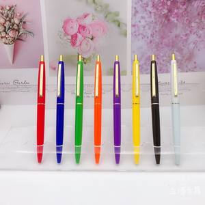 Bolígrafo de plástico barato con clip dorado y plateado, bolígrafo de bola con logotipo personalizado, bolígrafo de promoción de banco y hotel más popular - Product Image 5