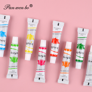 Peintures acryliques Panwenbo, pigments professionnels pour artistes, 12 couleurs, tubes de 9 ml, <span class=keywords><strong>peinture</strong></span> <span class=keywords><strong>acrylique</strong></span> non toxique pour la <span class=keywords><strong>peinture</strong></span> - Product Image 3