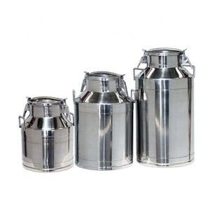 Cubo de Leche de Acero Inoxidable de Alta Resistencia con Tapa para Producción Láctea - Product Image 6