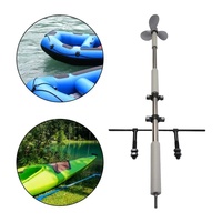 Hélice manuelle en acier portable réglable pour canoë kayak perceuse électrique moteur hors-bord à manivelle support de moteur hors-bord équipement d'urgence