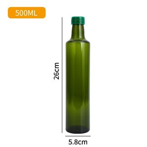 Sang trọng 500ml Vòng tái sử dụng Flint Glass rượu chai với gỗ vít cap và nút chai hàng đầu độc đáo cho Champagne Gin Vodka - Product Image 6