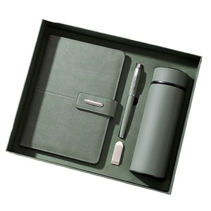 Juego <span class=keywords><strong>de</strong></span> cuadernos <span class=keywords><strong>de</strong></span> cuero PU A5 <span class=keywords><strong>cuaderno</strong></span> <span class=keywords><strong>de</strong></span> negocios con taza aislada - Product Image 1