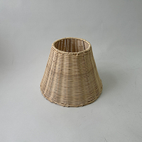 Abat-jour en osier naturel tissé à la main pour lampes de table abat-jour en rotin confortable chinois côtier traditionnel méditerranéen européen français