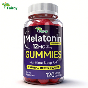 Gummies véganes à la mélatonine de marque privée, complément alimentaire naturel pour le sommeil aux baies - Product Image 1
