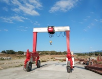 Offre Spéciale 25 tonnes 30 tonnes poutre à faisceau unique rail électrique grue à portique Mobile télécommande fabriqué en chine 10 tonnes palan engrenage de levage
