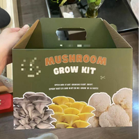 Boîtes d'emballage en carton ondulé pour kits de culture de champignons biologiques avec impression personnalisée