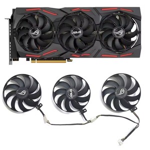 <span class=keywords><strong>ASUS</strong></span> Rogers RX 5600 <span class=keywords><strong>XT</strong></span> <span class=keywords><strong>5700</strong></span> 5700XT RX5700 ventilador de refrigeración de tarjeta gráfica T129215SU 87MM 7-PIN DC 12V 0.5A ventilador de tarjeta gráfica - Product Image 1