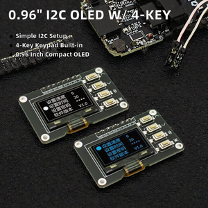 Module d'affichage OLED I2C de 0,96 pouce, carte pilote SSD1315 128x64 avec clavier à 4 touches pour contrôle DIY Arduino - Product Image 2