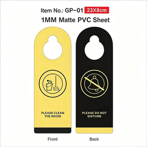 Panneau de confidentialité en plastique durable pour poignée de porte – Idéal pour les réunions de bureau, les chambres et les chambres d'hôtel - Product Image 3