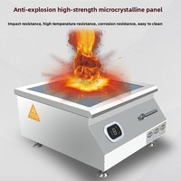 Cuisinière à induction électrique commerciale 6KW/220V, plaque concave, petite cuisinière à induction de table