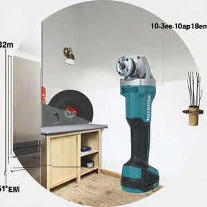 Meuleuse d'angle sans balais 125mm 4 vitesses rectifieuse sans fil coupe outil électrique pour le travail du bois pour batterie <span class=keywords><strong>Makita</strong></span> 18V - Product Image 4