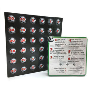 Fabricant <span class=keywords><strong>de</strong></span> <span class=keywords><strong>jeux</strong></span> <span class=keywords><strong>de</strong></span> cartes personnalisé Jeu <span class=keywords><strong>de</strong></span> football avec cartes à jouer et jetons pour enfants - Product Image 5