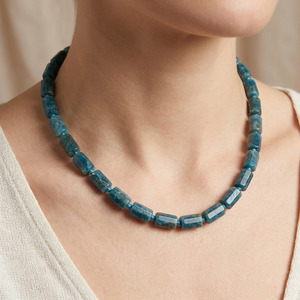 Collier pour femme en perles de cristal de pierre naturelle <span class=keywords><strong>Aventurine</strong></span> Zooying, idéal pour la fabrication de bijoux fantaisie DIY, vente en gros - Product Image 4