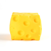 Jouet anti-stress en forme de fromage CS, en PU, unisexe, à partir de 14 ans, modèle d'exportation en gros