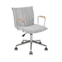 Chaise de bureau ergonomique au design moderne, pivotante, pour bureau à domicile, avec support lombaire
