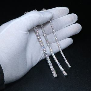 Bracciale Hip Hop <span class=keywords><strong>argento</strong></span> 925 catena Sterling D VVS 3mm 4mm 5mm Moissanite bracciale Tennis con speciale chiusura durevole - Product Image 4