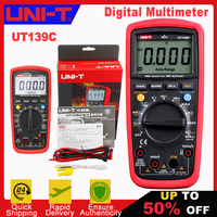 Multimètre numérique True RMS UNI-T UT139A UT139B UT139C avec sélection automatique de la plage, Voltmètre AC/DC, Ampèremètre, Ohmmètre, Testeur de Capacité, Haute Performance A413