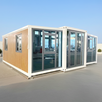 Maison préfabriquée modulaire temporaire de 20 pieds ou 40 pieds, en acier durable, portable et extensible, type conteneur, pour appartement, hôtel, hôpital
