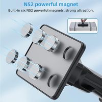 Universeller 4,7~13 Zoll Magnetischer Tablet-Ständer und GPS-Navigationshalterung für Auto-Armaturenbrett oder Windschutzscheibe