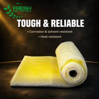 Foshan usine Support G3-G4 fibre de verre filtre maille EU3 industrie fibre de verre filtre médias rouleaux pour cabine de pulvérisation automatique
