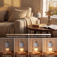 Lampe à cire fondue sans flamme en métal sculpté, motif Noël, avec 2 ampoules GU10, idéale pour un cadeau – Prix avantageux