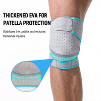 Genouillère ajustable avec poche à glace en gel pour soulager la douleur, enveloppement respirant à compresse froide pour la récupération des blessures sportives