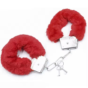 <b>BDSM</b> Bondage <b>Restraint</b> Faux Fur Hand Cuffs Wrist Cuffs Ankle Cuffs for Adult Foreplay - Product Image 3