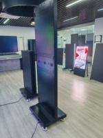 Base de Pantalla LED con Ruedas para Montaje en Suelo y Pantalla de Doble Cara
