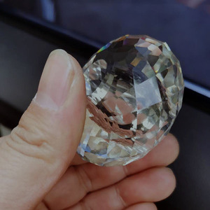 <span class=keywords><strong>Boule</strong></span> de cristal K9 transparente à facettes creuses, trou percé, style européen, qualité supérieure polie, plusieurs tailles, gravure <span class=keywords><strong>laser</strong></span>, directement de l'usine - Product Image 4