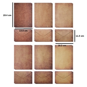 New Arrival Vintage Kraft Paper <b>Blank</b> Envelopes With Letter Paper and Ropes Envelope Set Confession Letterhead - Product Image 4