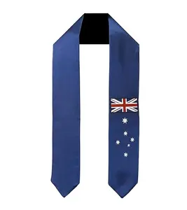 Diskon besar kustom bendera Australia selendang kelulusan Sash wisuda mencuri hadiah untuk Hari kelulusan
