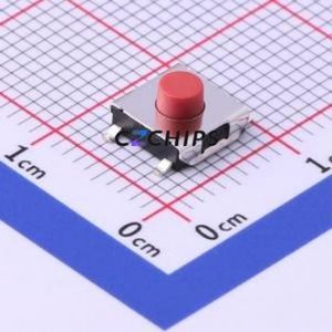 TS-1157-B-D Tactile Switch SMD Switch Single Pole Single Throw Round Button 1.6N Vertical Mount - Product Image 1