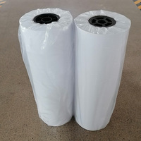 Precio de fábrica 20lb Bond 24 \ "x150 \" Rollos de papel de plotter CAD de formato ancho para impresoras de inyección de tinta y uso de comestibles 4 rollos/cartón
