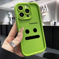 Coque de protection en TPU avec motif simple et expressif, compatible avec iPhone 18 17 16 15 Pro Max, motif durable