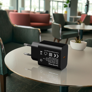 Spina EU 25W <span class=keywords><strong>USB</strong></span> C tipo-C caricabatterie ricarica Super veloce 14P casa per iPhone e Samsung CE omologati con funzione 3.0 PD - Product Image 6