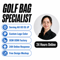 Pochette de golf en cuir PU OEM, mini sac à balles, porte-tee, mousqueton, portable, logo personnalisé, 4 couleurs, MOQ 2 pièces