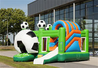 Château gonflable de football pour enfants avec toboggan, équipement de parc d'attractions, Pasta BC-054, garantie de 3 ans, personnalisable
