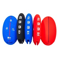 Étui de clé de voiture en silicone avec motif nid d'abeille pour clés à distance IONIQ 6 Sonata Elantra & Kona (4+4 boutons)