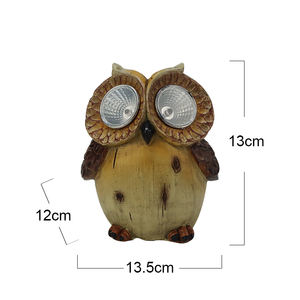 2023 Halloween hibou jardin Figurines avec lumière solaire mignon Animal <span class=keywords><strong>Statue</strong></span> avec lampe de Table Led Mini chat jouet solaire Figurine figure animale - Product Image 2