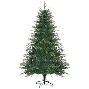 6Ft Pre-Lit Aspen Fir Artificial Christmas <b>Tree</b> With Wreath Garland, 380 Multi-Color <b>LED</b> <b>Lights</b>, Grass Green, Indoor Decor, Easy - Product Image 4