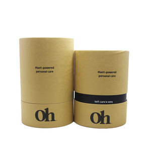 Biodegradable eco friendly food grade kraft cardboard cylinder box tea paper tube packaging P058E