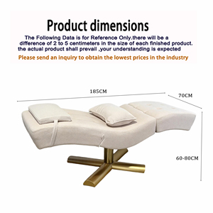 Cama Facial Hidráulica Ajustable, Cama para Pestañas con Forro de Lana de Cordero, Silla para Pestañas, Mesa de Masaje, Cama Facial para Spa y Belleza, Mobiliario de Salón - Product Image 6