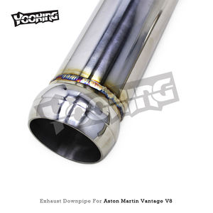 사용자 정의 헤더 스트레이트 다운 파이프 애스턴 마틴 V8 밴티지 4.7 2009-2022 경주 스포츠카 무료 흐름 파이프 SS304 배기 머플러 - Product Image 4