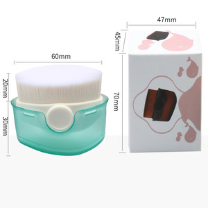 Nuevo cepillo de maquillaje de base mágica portátil con tapas protectoras aplicador de loción solar cepillo de crema solar para niños y mujeres - Product Image 3