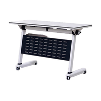 Bureau d'entraînement moderne pliable et réglable en hauteur en fer, avec chaise confortable, combinaison mobile pour formation du personnel, durable