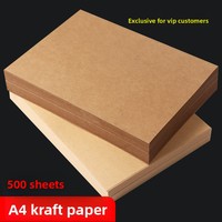 Papel Kraft A4/A3, 500 Hojas, Color Claro, para Impresión y Encuadernación de Documentos Contables, Contratos y Licitaciones