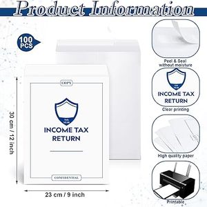 Tùy Chỉnh Thu nhập Thuế trở lại Phong Bì 9x12 inch mở kết thúc phong bì an ninh phong bì cho nhà văn phòng kinh doanh Pháp lý tài liệu - Product Image 2