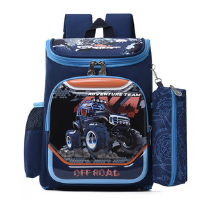 Mochila Escolar Infantil Conjunto de Duas Peças, Mochila Espaçosa Totalmente Aberta para Idades de 3 a 6 Anos, Mochila 3D Rígida com Desenho Animado - Product Image 6